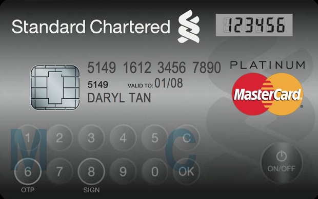 MasterCard представила кредитную карту с дисплеем и клавиатурой